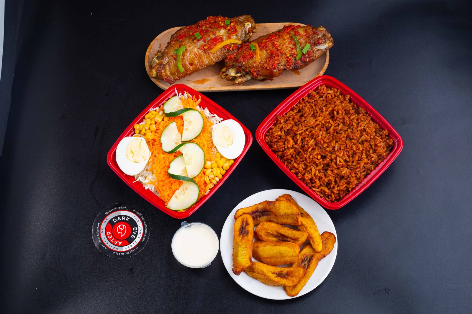 Smoky Jollof Rice combo